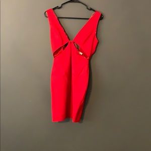 Sexy red club dress